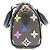 Louis Vuitton x Takashi Murakami Multicolor Noir Nano Speedy Boston Bag Preto - vista 4