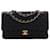 Chanel Black Medium Classic Lambskin Double Flap Nero