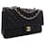 Chanel Black Medium Classic Lambskin Double Flap Nero - vista 3