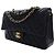 Chanel Black Medium Classic Lambskin Double Flap Nero - vista 4