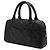 Borsa Bowling Chanel Black CC Quilted Caviar Nero - vista 2