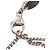 Collana con pendente Cube in ottone e strass CC argento Chanel - vista 4