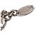 Collana con pendente Cube in ottone e strass CC argento Chanel - vista 5