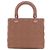 Lady Dior Cannage in pelle di vitello ultra opaca marrone Medium Carne - vista 3
