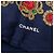 Sciarpa in seta Chanel Blue Gripoix Print Blu navy - vista 2