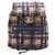 Rucksack Chanel Blue CC Nylon Tweed Print Blau Dunkelblau