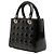 Dior Black Medium Patent Cannage Lady Dior Nero - vista 2