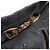 Louis Vuitton Black Monogram Mahina Selene MM Nero - vista 5