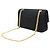 Chanel Black Medium Classic Jersey Bijoux Chain Double Flap Nero - vista 2
