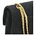 Chanel Black Medium Classic Jersey Bijoux Chain Double Flap Nero - vista 5