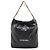 Chanel 22 Handtasche aus gestepptem glänzendem Kalbsleder Schwarz Medium