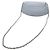 Wallet On Chain Portafoglio con catena Chanel Blue CC Caviar Half Moon Blu chiaro - vista 2