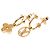 Orecchini Louis Vuitton Gold Gold Plated Blooming Push Back D'oro - vista 2