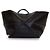 LOEWE Tote Pieghevole Puzzle in pelle di vitello lucida nera XXL Nero - vista 4