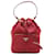 Saffiano Borsa a secchiello Prada Red Re Nylon Duet Rosso  - vista 1