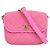 Chanel Pink Small CC Quilted Denim Messenger Flap Rosa