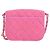 Chanel Pink Small CC Quilted Denim Messenger Flap Rosa - vista 2