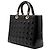 Dior Black Large Patent Cannage Lady Dior Nero - vista 2