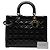 Dior Black Large Patent Cannage Lady Dior Nero - vista 7