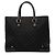 Borsa Gucci Black GG Canvas Nailhead Nero