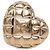 Spilla Cuore Trapuntato Chanel Gold CC Placcata Oro D'oro