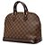 Louis Vuitton Marrone Damier Ebene Alma MM - vista 2