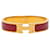 Bracelet en émail Click H PM Hermès, Or et Rouge Doré  - vue 1