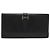 Hermès HERMES Bearn 2PLIS Tri-fold Long Wallet in Courchevel Leather Black - view 2