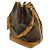 Borsa a Spalla Louis Vuitton Monogram Noe Marrone - vista 3