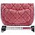 Borsa a tracolla Chanel Mini Matelassé in rosa - vista 4