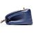 Borsa a tracolla Chanel in agnello Chevron Blu - vista 3