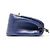Borsa a tracolla Chanel in agnello Chevron Blu - vista 4