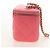 Mini Vanity Case Chanel Classic con catena in agnello trapuntato Rosa - vista 4