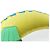 Hermès Hermes Hippo 084738CA Accessorio Charm Blu D'oro Verde chiaro - vista 3