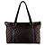 Borsa a mano Gucci in tela nylon marrone e pelle - vista 3