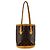 Borsa Bucket Louis Vuitton Monogram PM Marrone Monogramma - vista 3