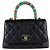 Timeless Borsa a mano/Borsa a tracolla in pelle Chanel XXS Nero Multicolore