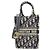 Christian Dior DIOR OBLIQUE Book Tote Mini Vertical Handbag Blu Blu navy