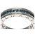 Bulgari Anello Bvlgari B.zero1 in oro bianco 18K con topazio blu - vista 8