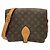 Borsa a tracolla Louis Vuitton Monogram Cartouchiere Marrone Monogramma