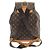 Zaino Louis Vuitton Monogram Montsouris GM Marrone - vista 2