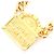 Collana Chanel RUE CAMBON placcata oro D'oro Metallico