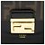 Borsa a tracolla Fendi FF Embossed Calfskin Kan U Medium Nero - vista 9