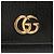 Cartera compacta Gucci de piel GG Marmont Negro - vista 6
