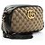 Borsa Camera Piccola Gucci Matelasse GG Canvas GG Marmont Marrone Beige - vista 2