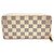 Portafoglio Zippy Louis Vuitton Damier Azur Bianco