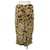 Céline Falda Celine 100% seda Beige Verde  - vista 2
