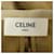 Céline Falda Celine 100% seda Beige Verde  - vista 4