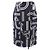 Falda de seda Hermès 4E0330DQ 36 Negro Blanco - vista 2