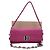 Borsa a tracolla 3-way in nappa e cristalli Miu Miu Rosa